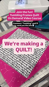 That feeling when you want to quilt but don’t know where to start? 🫠 Yup! We’ve all been there. My new Tumbling Frames online quilt course is designed to help you get back to quilting with an easy, stash-friendly quilt that builds confidence as you go. 🙌🏽 We’re practicing our cutting and piecing skills. We’re making something beautiful & functional. We’re doing it together with step by step video lessons that never expire! Aaaaaaand you don’t even have to leave home! 🙌🏽 🏠 😅 Come quilt wit