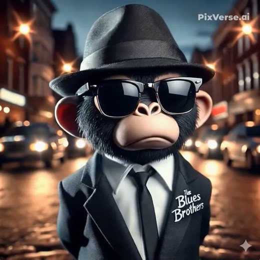 Cool Monkey with Glasses