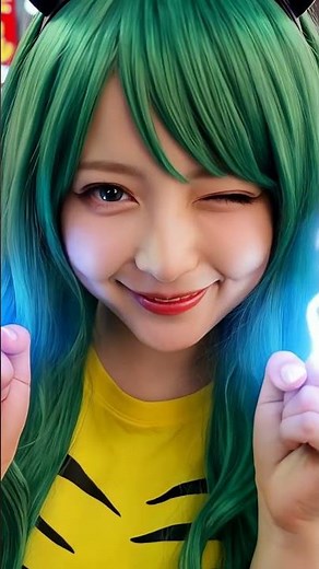 Real Life Lum Invader in Tokyo! ⚡️ #UruseiYatsura #Cosplay #Shorts