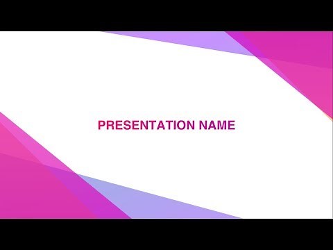 Animated Opening Slide in PowerPoint | Introduction Slide | Title Slide | First Slide