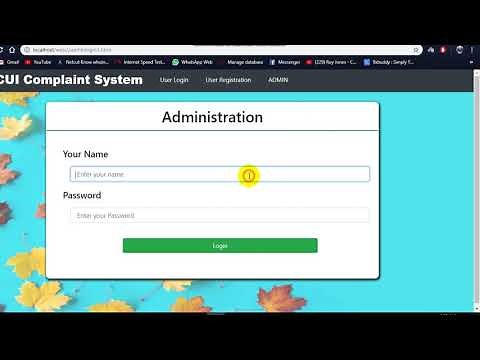 online complaint management system project | Comsats university wah cantt