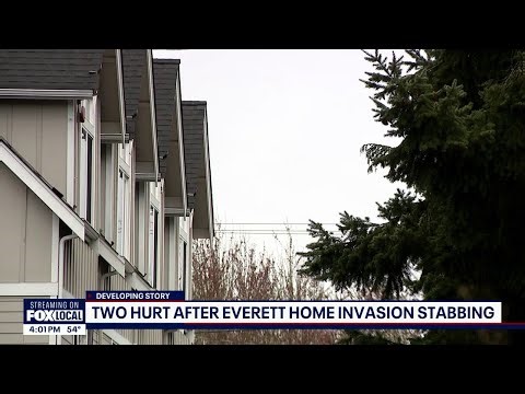 2 stabbed in Everett, WA home invasion; suspect held until officers arrived | FOX 13 Seattle
