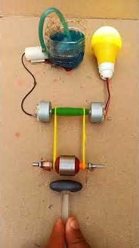 Pull String Mini Motor Experiment | Simple Physics Project #physicsinfinity #shorts