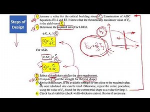 10 Compression members PART 3 Steps of design for steel compression members using tables