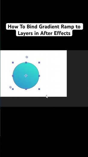 How to Bind Gradient Ramp To Layers in After Effexts #aftereffects #aftereffectstutorial