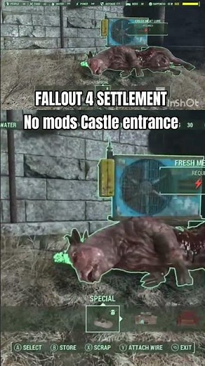 Castle Entrance Breakdown no mods Fallout 4 Settlement #settlementbuilding #creativegaming