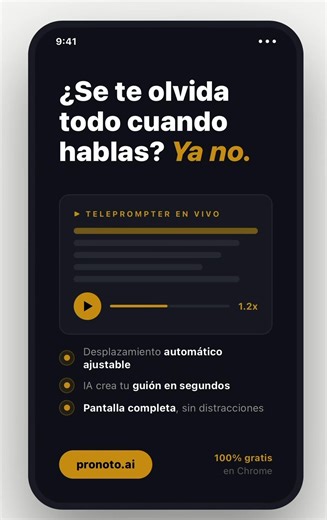 Teleprompter gratis en Chrome para exposiciones efectivas