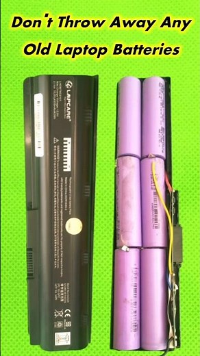 Don't Throw Away Any Old Laptop Batteries#experiment #reuse#diy