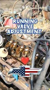 Chevy 350 Running Valve Adjustment - (Stops Tick) #dyi #mechanic