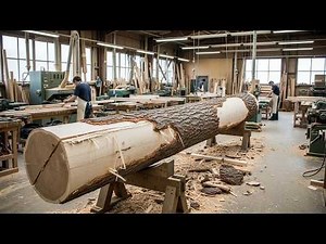 Two Amazing Projects by a Talented Young Carpenter: Turning Raw Wood Logs into High Value Furniture