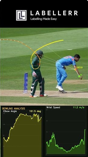 Track Cricket Bowling Action with AI and Computer Vision