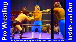 9.8K views · 266 reactions | Georgia Championship Wrestling Superstars on June 18, 1983. Freddie Miller interviews Superstar Bill Dundee, Jim Cornette with the Angel and Jerry Novak. Match: The Fantastic Ones (Terry Taylor and Bobby Fulton) vs Larry Hare and Deke Rivers. | Pro Wrestling Inside and Out | Facebook