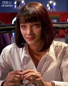 During the dinner scene at Jack Rabbit Slims in Pulp Fiction (1994), Mia Wallace explains the plot of a TV pilot she was in. Her description of a group of female secret agents sounds familiar. 🧐⁣ ➡️ Via Instagram.com/forucinema⁣ | FilmFreeway