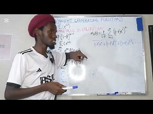 moment generating function of a geometric distribution