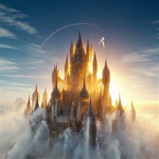 Sanctuary Above the Clouds | Floating Castle Cinematic Fantasy