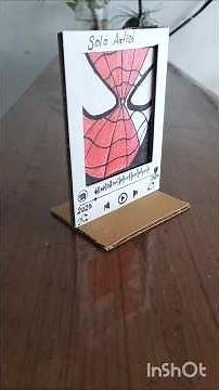 Cardboard Spotify card photo frame #diy #Spotify