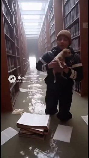 Puppy stuck in library #animalrescue #puppy #rescue