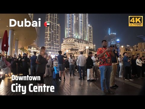🇦🇪 Dubai City Center [4K] Night Walking Tour 2026 | Burj Khalifa, Dubai Mall & Downtown Dubai in UHD