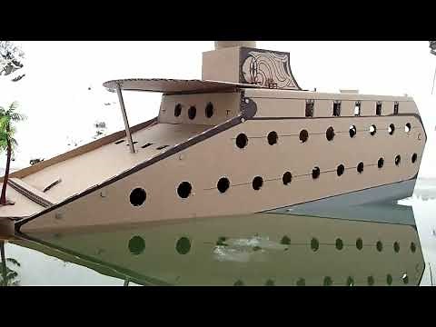 Cardboard luxury Yacht SINKS - with interior footage!