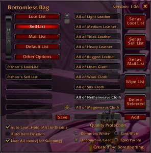 BottomlessBag [Auto Loot Drop Sell Mail] file