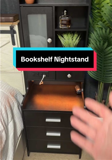 Functional and Stylish Bookshelf Nightstand