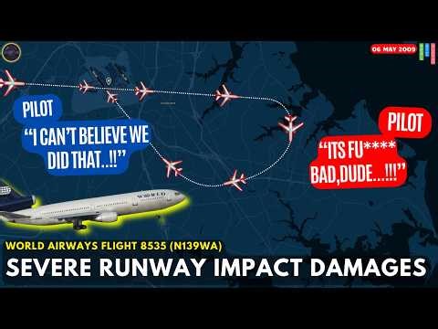 Violent Touchdown Destroys Military Charter DC-10 | Ended in Write-Off #atc