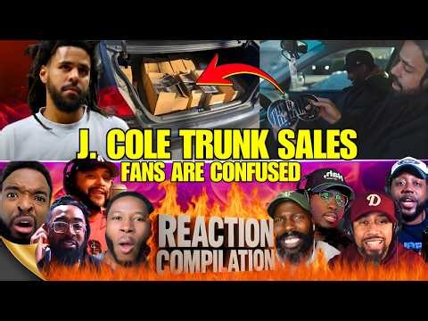 J. Cole "SELLS CDs" From The Back Of His Trunk | PEOPLE HAVE MIXED FEELINGS