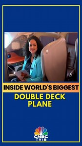 3.2K views · 45 reactions | Singapore Airlines Airbus A380 is the biggest passenger plane having 4 classes. 343 economy seats & 44 premium economy seats on the main deck, 6 suites & 78 business class seats on the upper deck. Madeeha Mujawar gets a tour of the aircraft. . . . . . . #singapore #airlines #airbus #airbusa380 #passenger #plane #airport #flight #businessclass #CNBCTV18Digital | CNBC-TV18 | Facebook