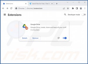 Fake Google Drive Extension