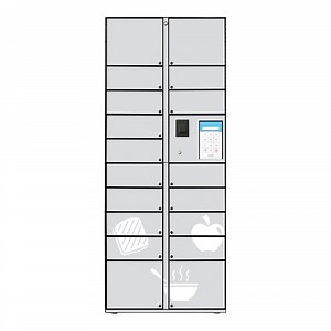 Selectivend 18-Compartment Standalone Smart Delivery Locker with Touchscreen and Scanner