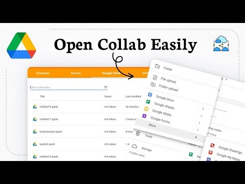 How to open a Google Collab notebook from Google Drive
