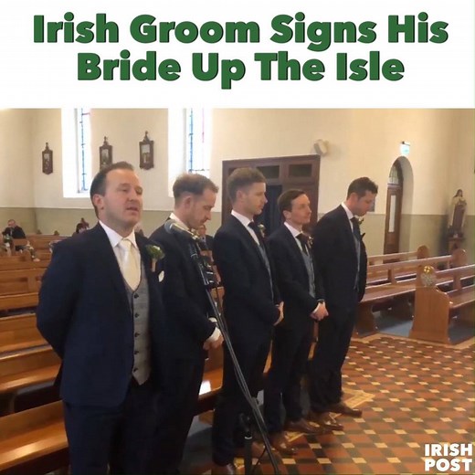 Fair play Michael, he held his nerve to sing his new bride up the aisle ❤️ | The Irish Post