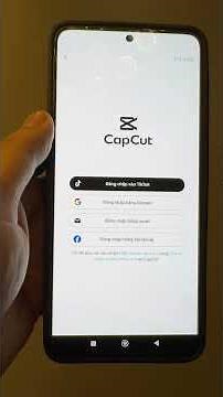 Cách đăng nhập tài khoản CapCut Pro