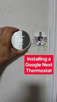Install Google Nest Thermostat step by step. #thermostat #nest #google #configuration #installation