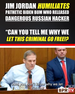 2.8K views · 212 reactions | Jim Jordan HUMILIATES pathetic Biden bum who let DANGEROUS HACKER go free | BPR | Facebook