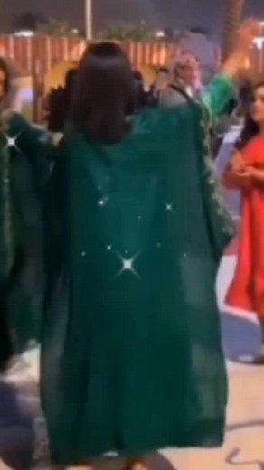 Traditional Saudi Dance Celebration Under Festive Lights