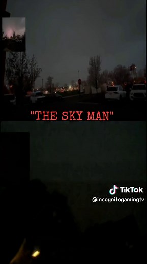 Mysterious Sky Man Walking in Thunderstorm 2024