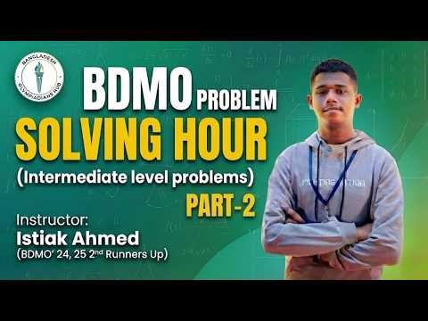 Bangladesh Mathematics Olympiad- Intermediate Level Problem Solving (Junior Category)