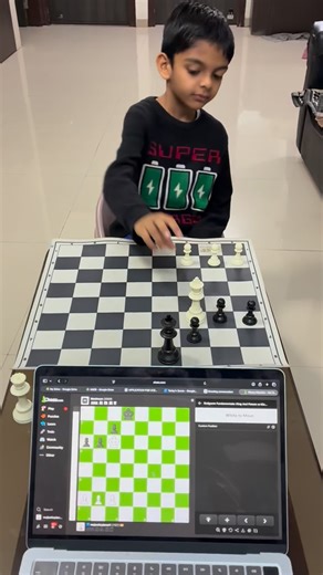 Aviham on Instagram: "Endgame practice. Focus on technique and patience. #EndgamePractice #learningchess #juniorchess"