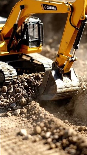 Mini Excavator at Work! 🏗️ Real Dirt Digging Action