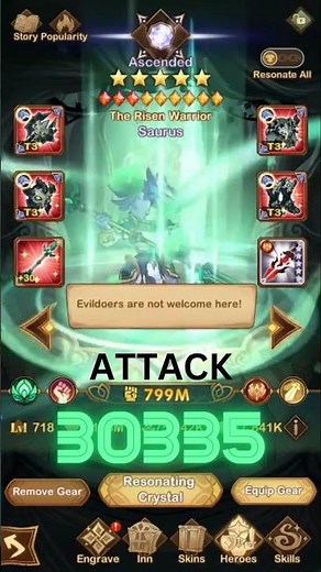 HERO BUILD SPOTLIGHT: SAURUS! [FURRY HIPPO AFK ARENA]