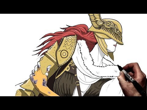 How to draw Melania | Step by Step | Elden ring