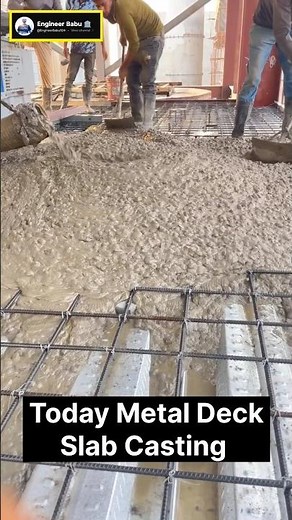 Concrete Metal Deck Slab Casting ।। What is Deck Slab ? ।। #construction #concreteslab #slab #civil