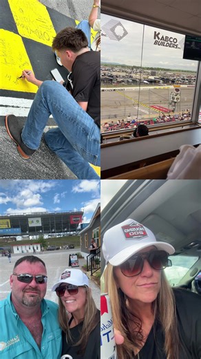 It’s been a long fun filled weekend. Even the kid had a blast today in Talladega! So glad we can do these things before he flies off into the world!!!