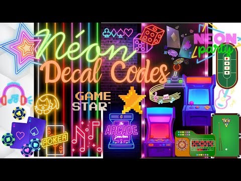 Néon Decal Codes / Roblox Decal Codes #roblox #workatapizzaplace