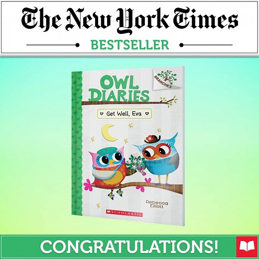 Owl Diaries is a New York Times bestselling series!! 🥳 Congratulations Rebecca Elliott - Author and Illustrator! | Scholastic