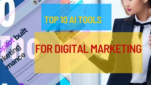 top 10 AI tools for digital marketing