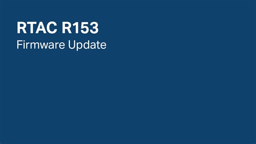 RTAC R153 Firmware Update - SEL Video Portal