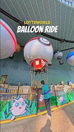 Lotte World Balloon Flight First-Person POV Ride Video #LotteWorld