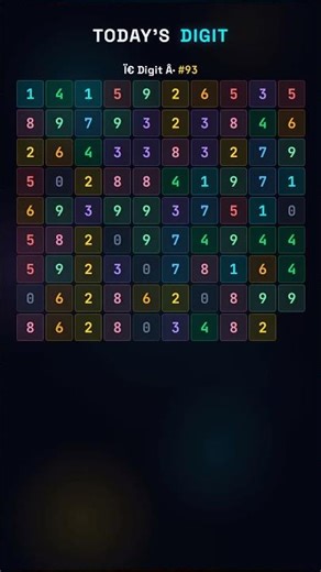 The 93rd Digit of Pi is... 🤫🎨 (Watch to see!)